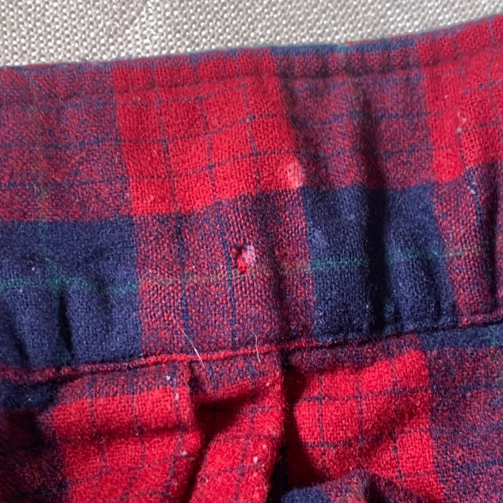Pendleton Fireside Wool Blend Plaid Button Up Shirt Size M Robinson Dress Tartan - Picture 9 of 10